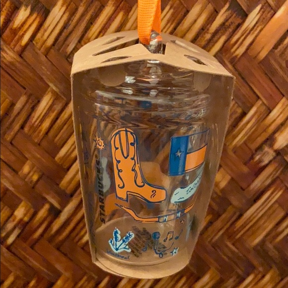 CLEARANCE: Starbucks “Texas” mini tumbler ornament